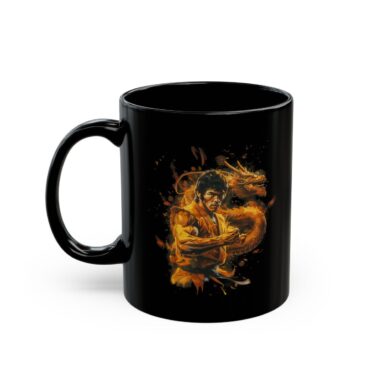 Dragon Energy Coffee Mug - Black 11oz & 15oz Coffee Mug - Left